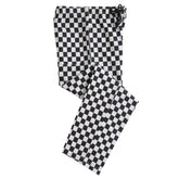 Dennys Printed Black Checkered Unisex Chef Trousers